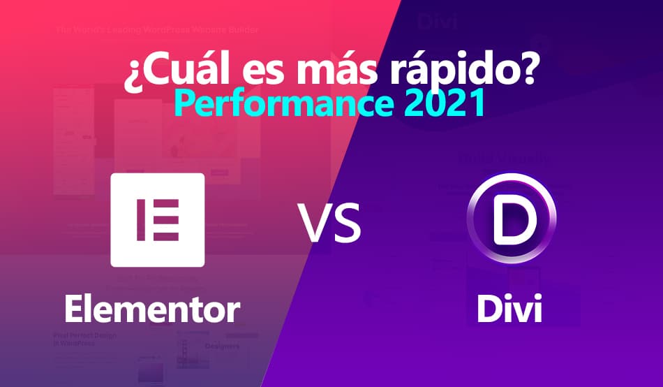 Divi vs Elementor Performance 2021
