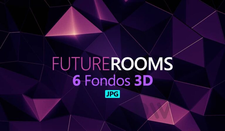 6 fondos 3D futuristas